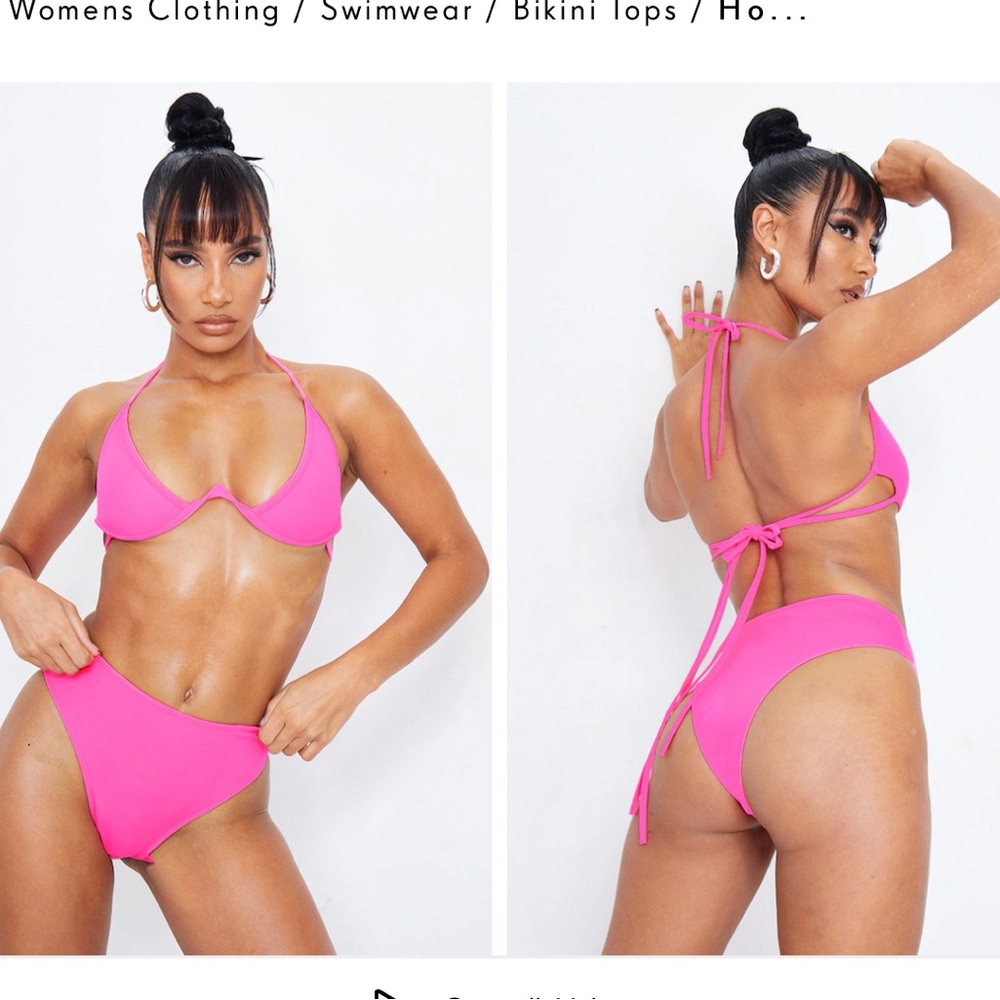Wire bikini top